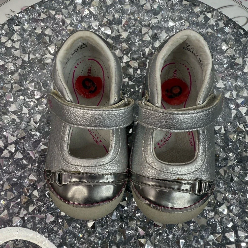 Windriver shoes sneakers shiny pink Chic Silver Baby Walker Shoes