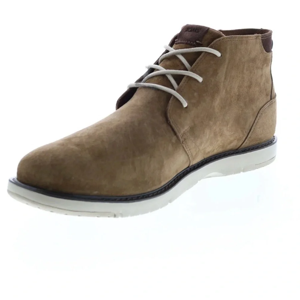 TOMS Navi Mens Brown Nubuck Lace up Chukka Boots