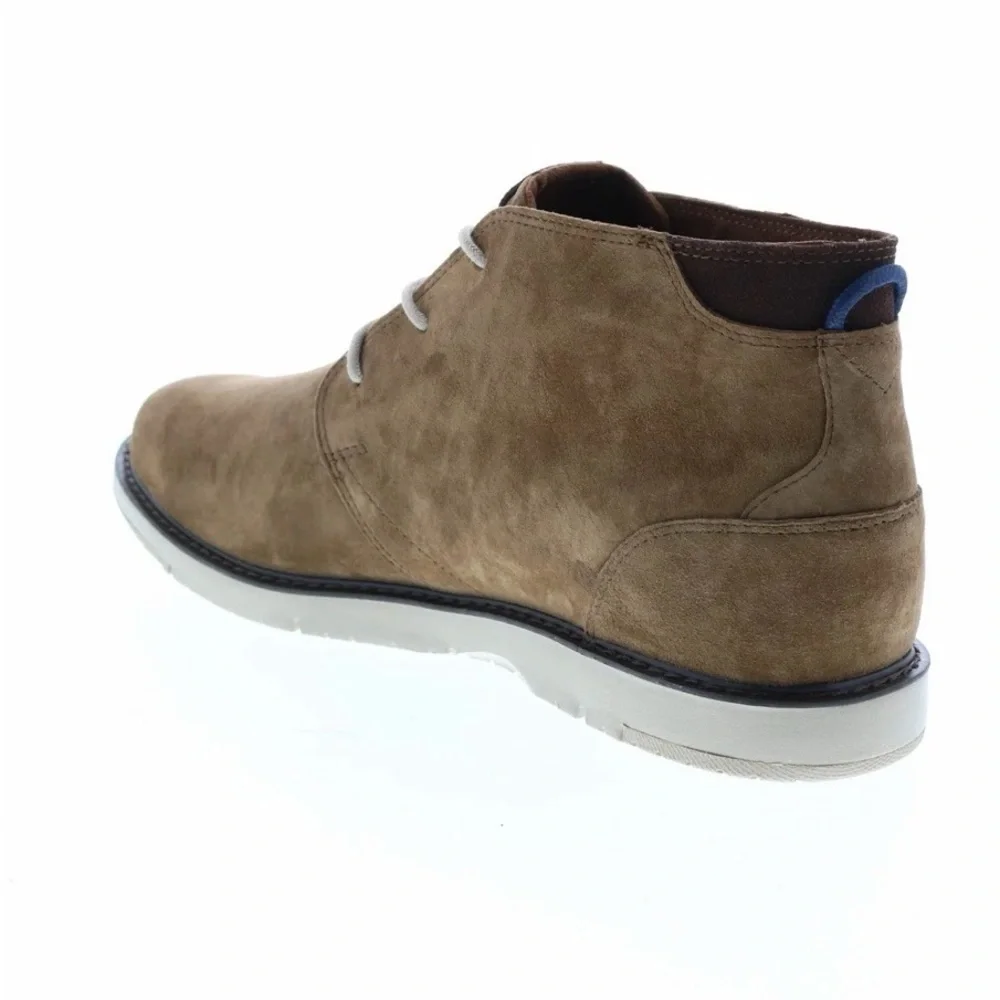 TOMS Navi Mens Brown Nubuck Lace up Chukka Boots