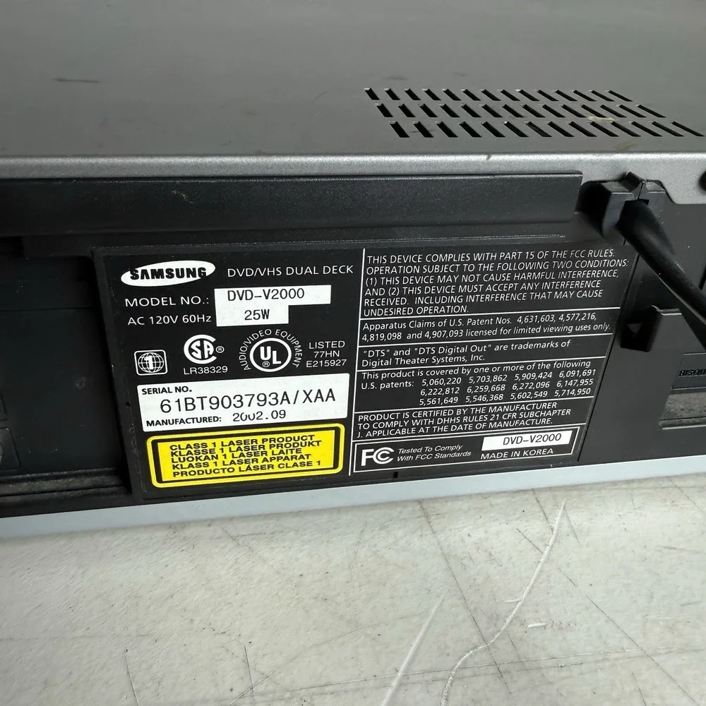 Samsung dvd v2000