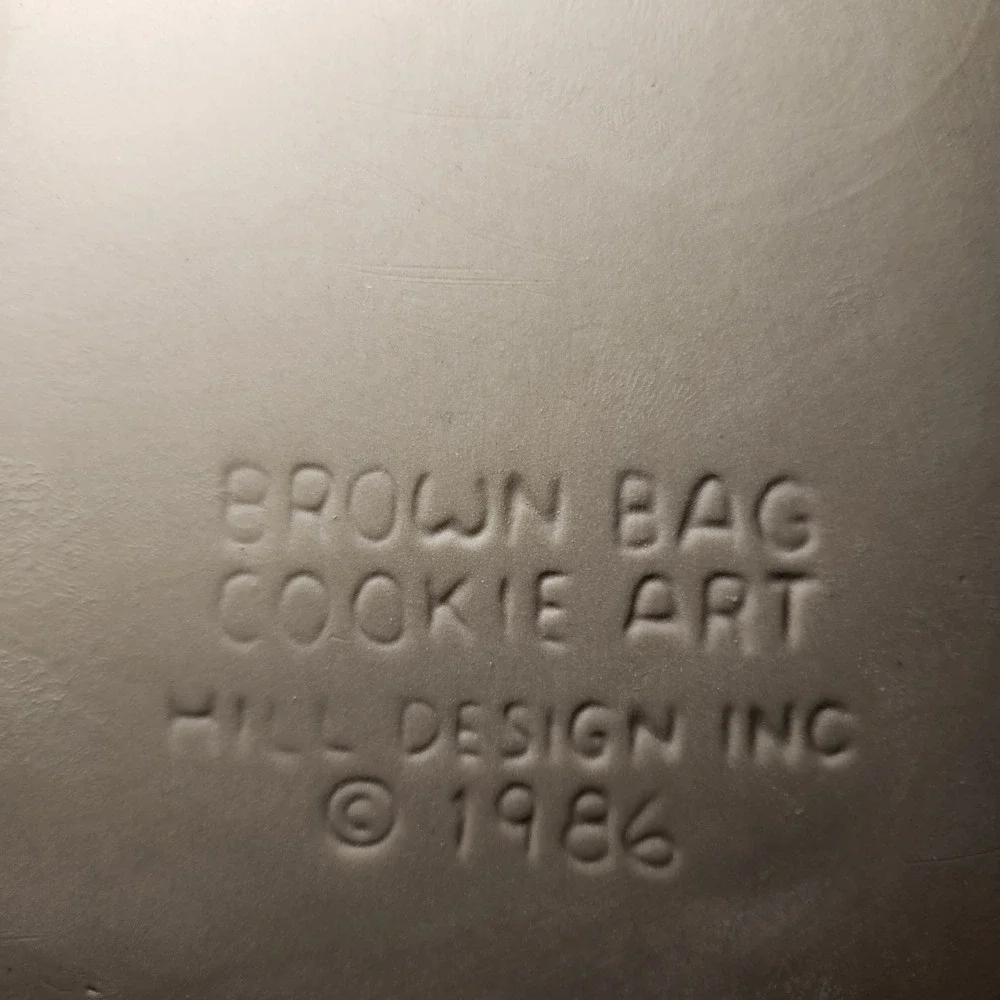 Brown Bag Cookie Art vtg brown