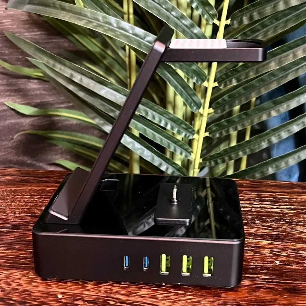 8 in 1 Multifunctional Wireless Charger in Black. New in Box!