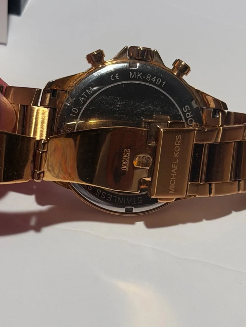 Michael Kors Gage Chronograph Gold-Tone Men’s Watch MK8491 – STUNNING!