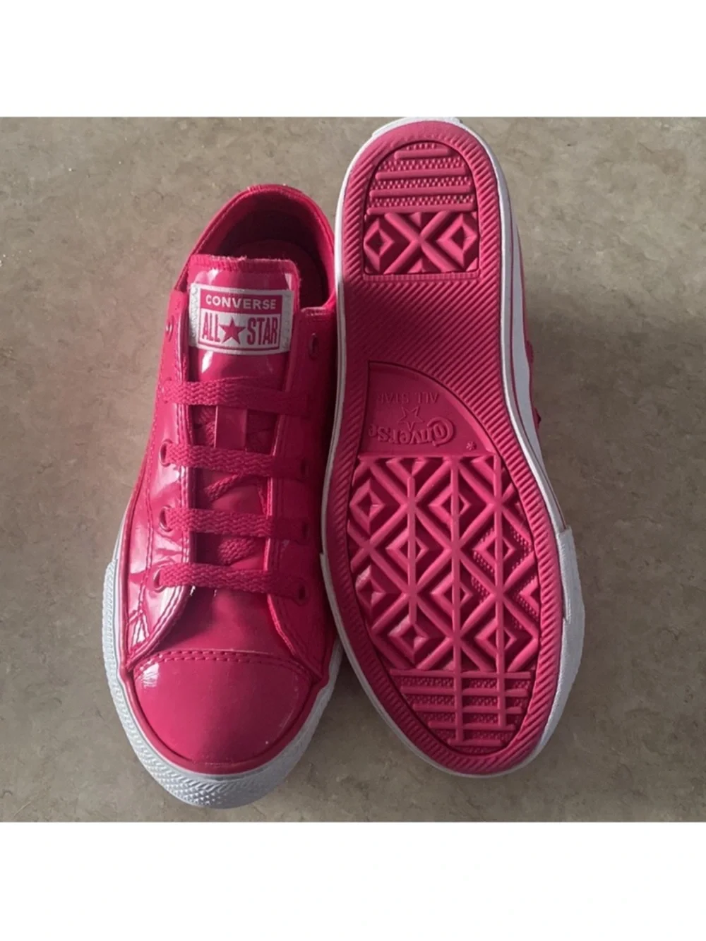 Converse Kids Low-Top Sneakers in Hot Pink