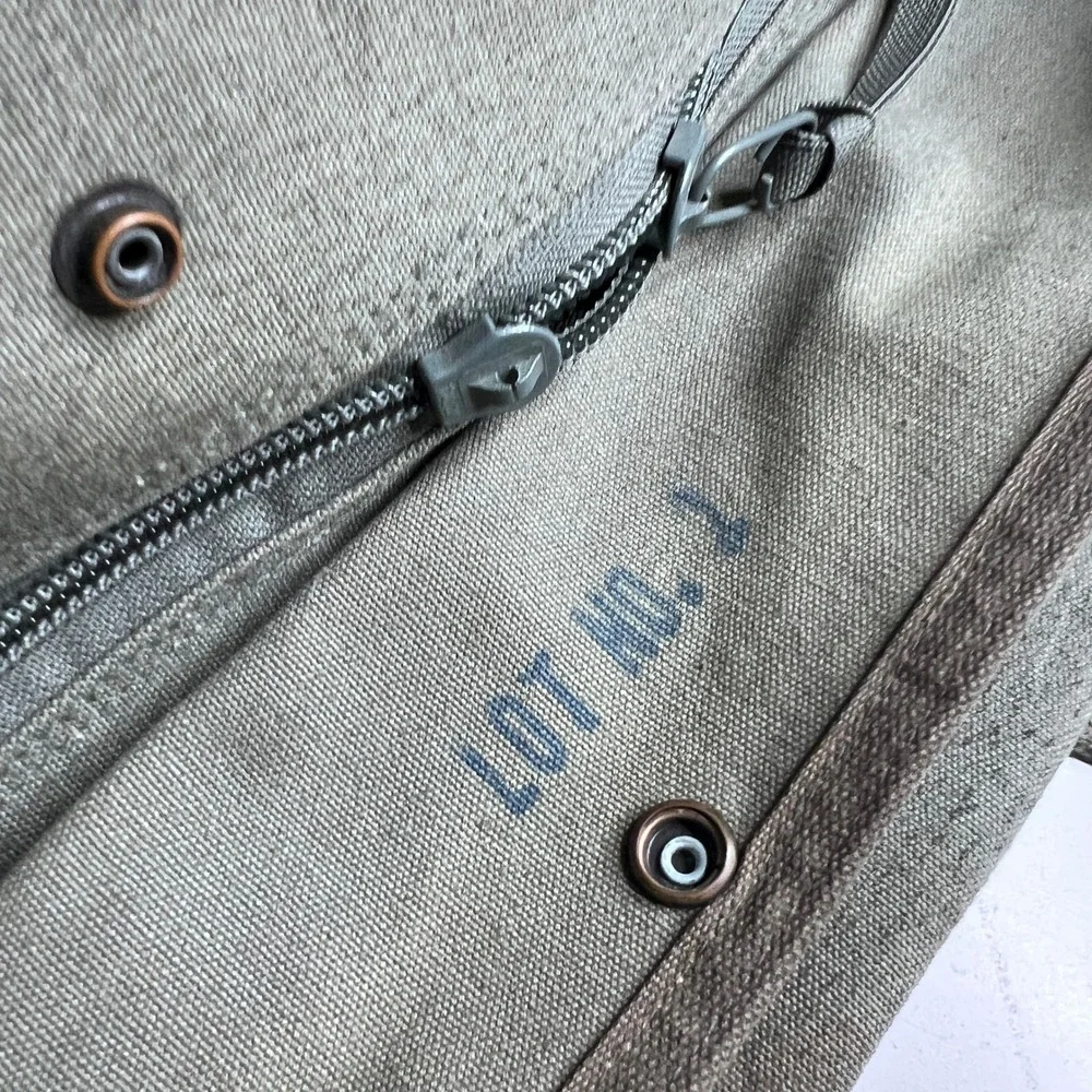 Vintage 1988 US Military Kit Bag Flyers Canvas Aviator Flight Duffel 80s