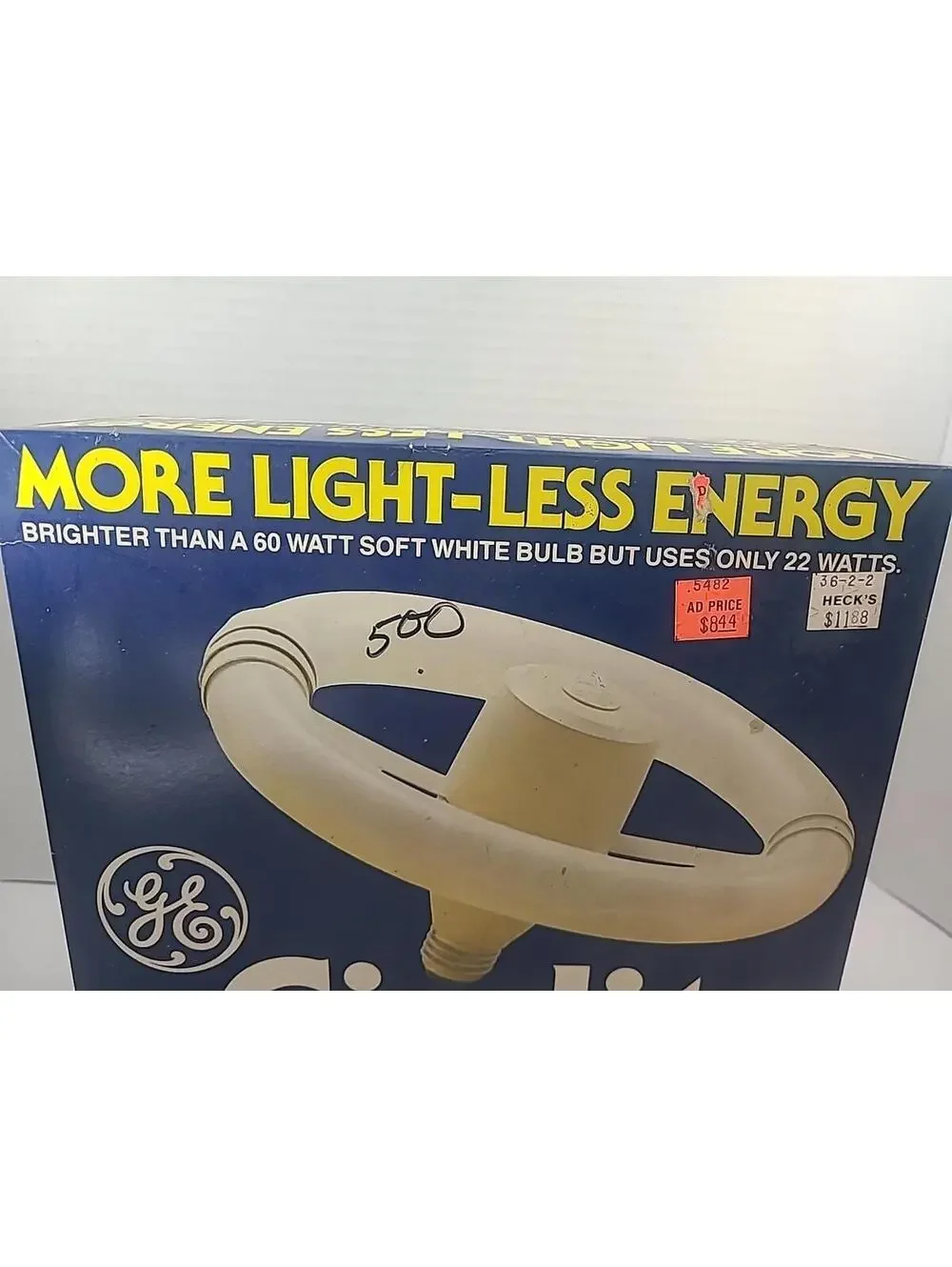 GE Circlite 60 Vintage Light Bulb. Made In USA! New Sealed In Box NOS Rare!