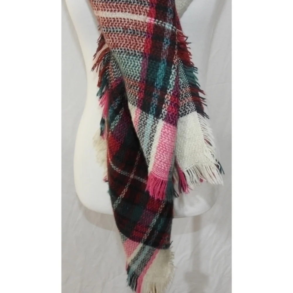 Tartan Plaid Blanket Scarf‎