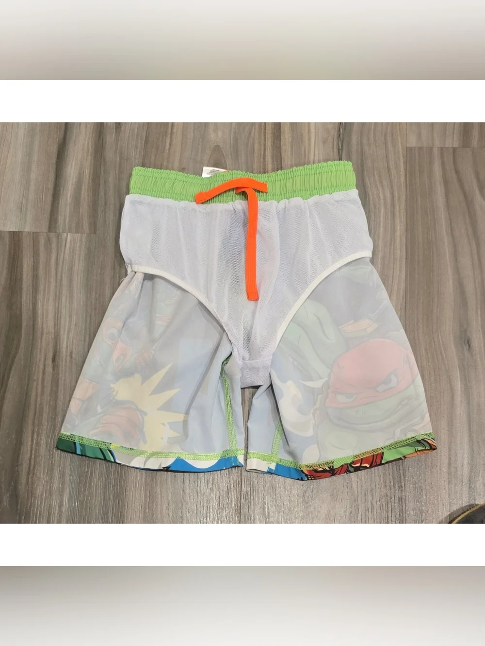 Teenage Mutant Ninja Turtles Boys Swim Trunks Size 8 Nickelodeon Graphic Shorts