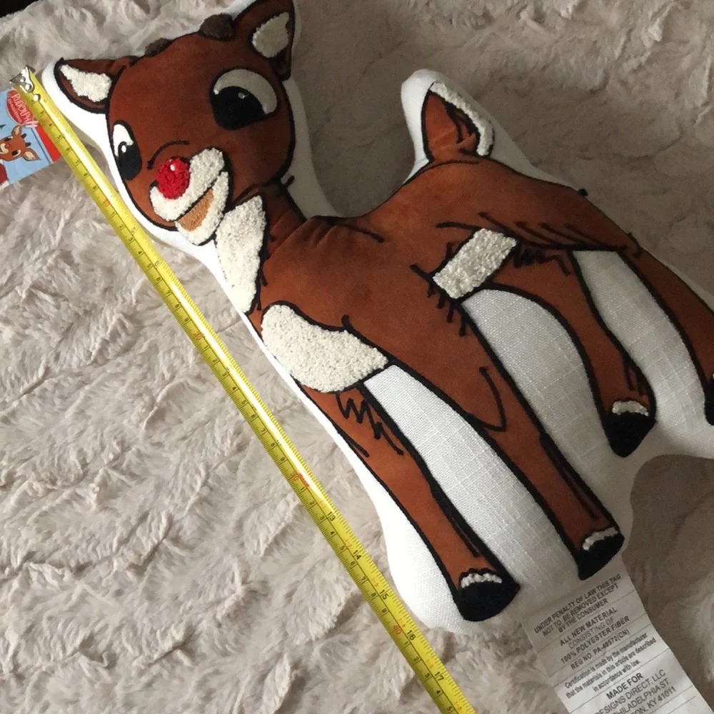 RUDOLPH The Red Nosed Reindeer Holiday Throw Pillow