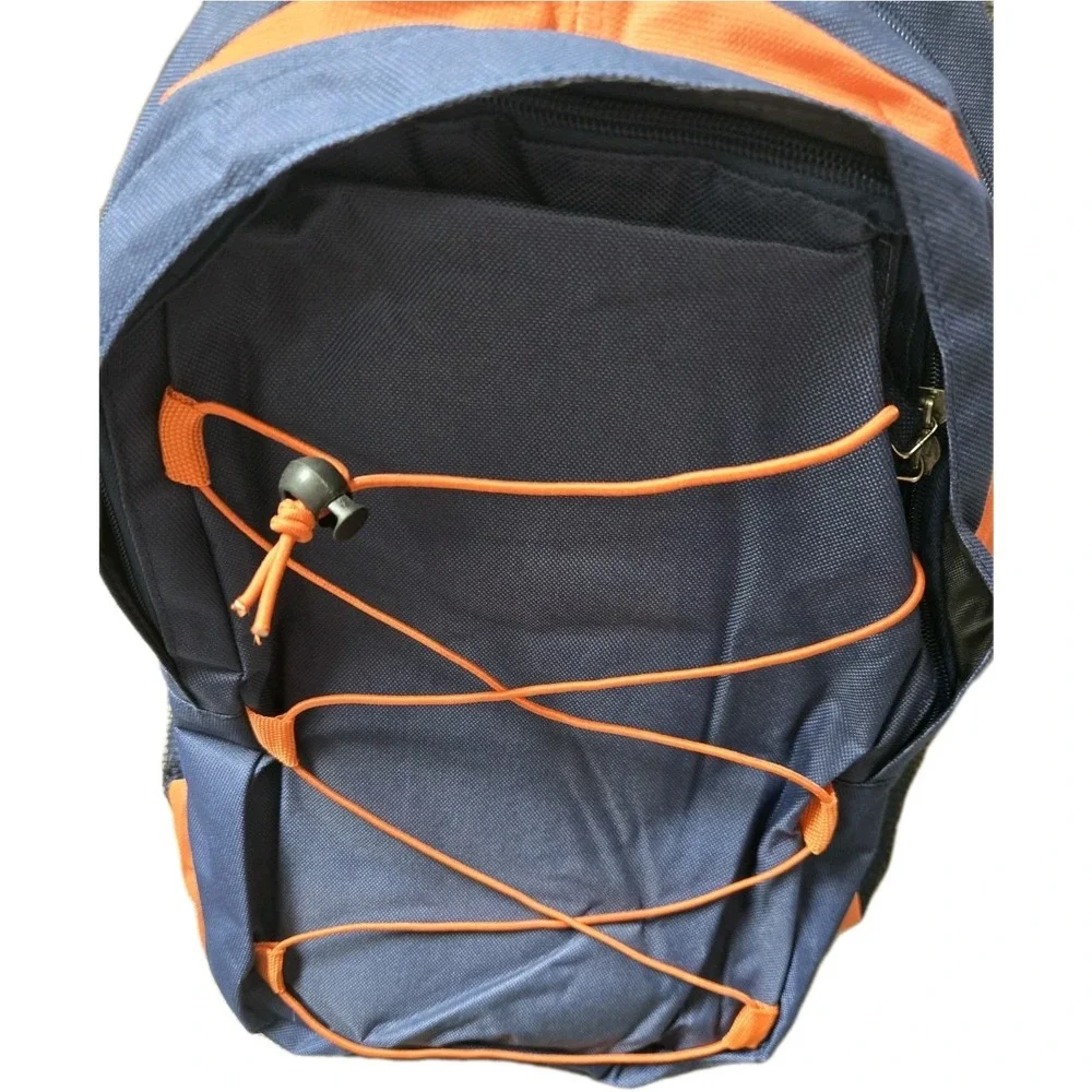 17 Inch Kids Orange And Blue‎ Backpack With Side Pockets