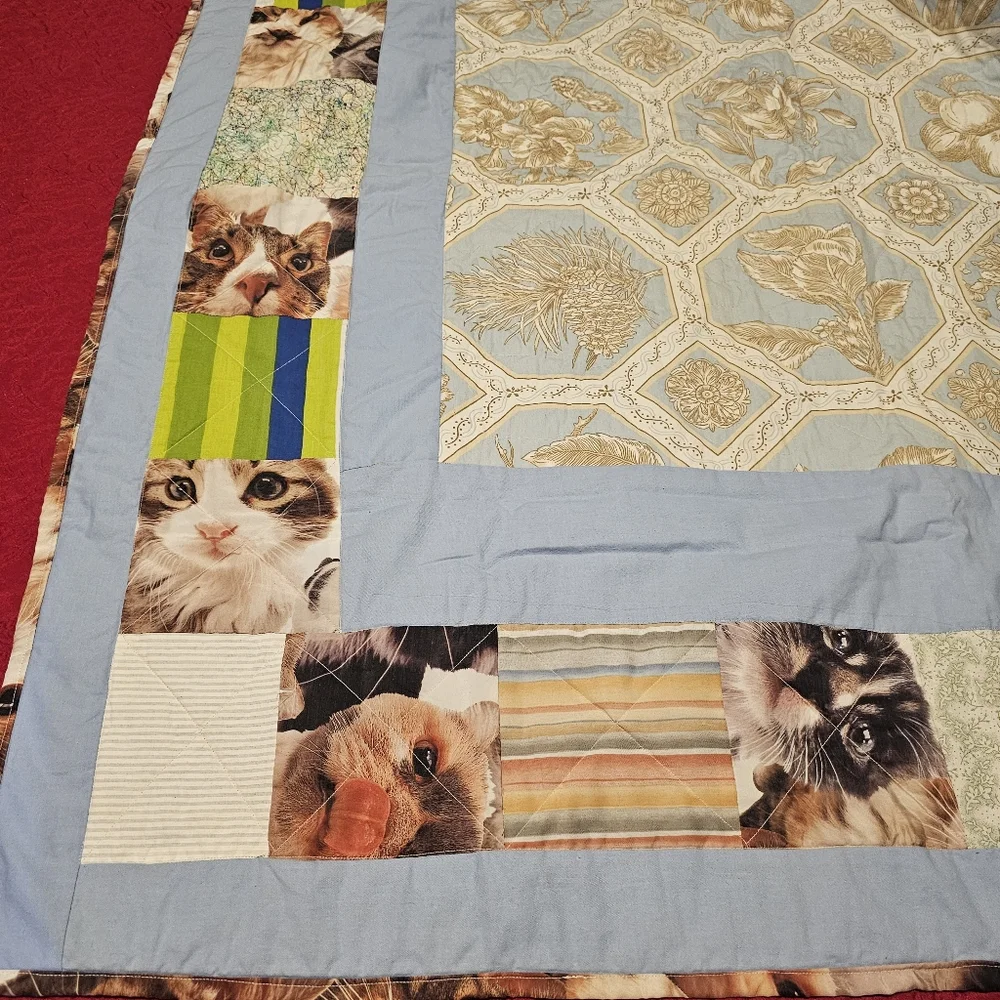 Handcrafted handmade quilted