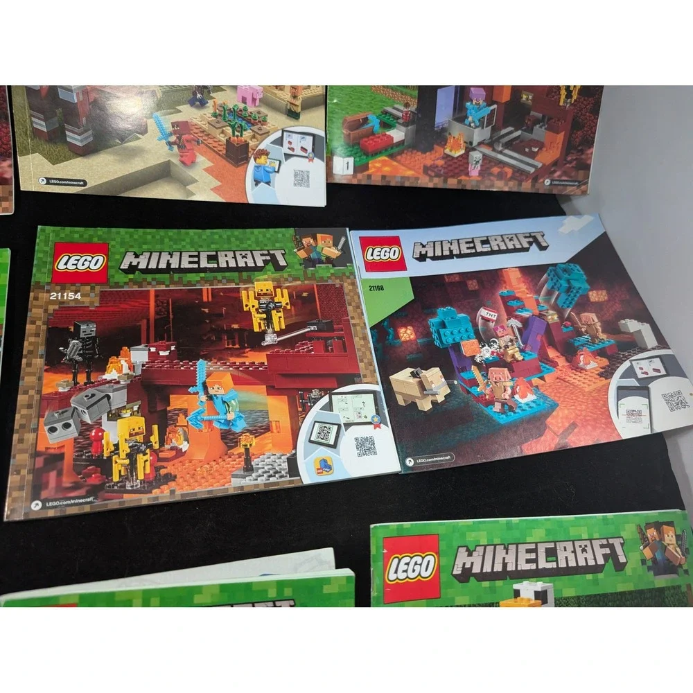 LEGO Minecraft Instruction Manual Lot 21143 21160 21142 21154 21168 21145 21139