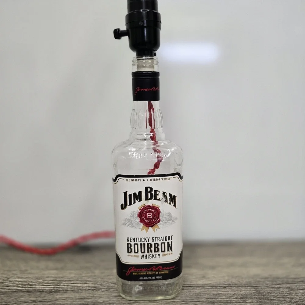 Large Jim Beam Bar Lamp Man Cave Custom Made 110v‎ Powered 16