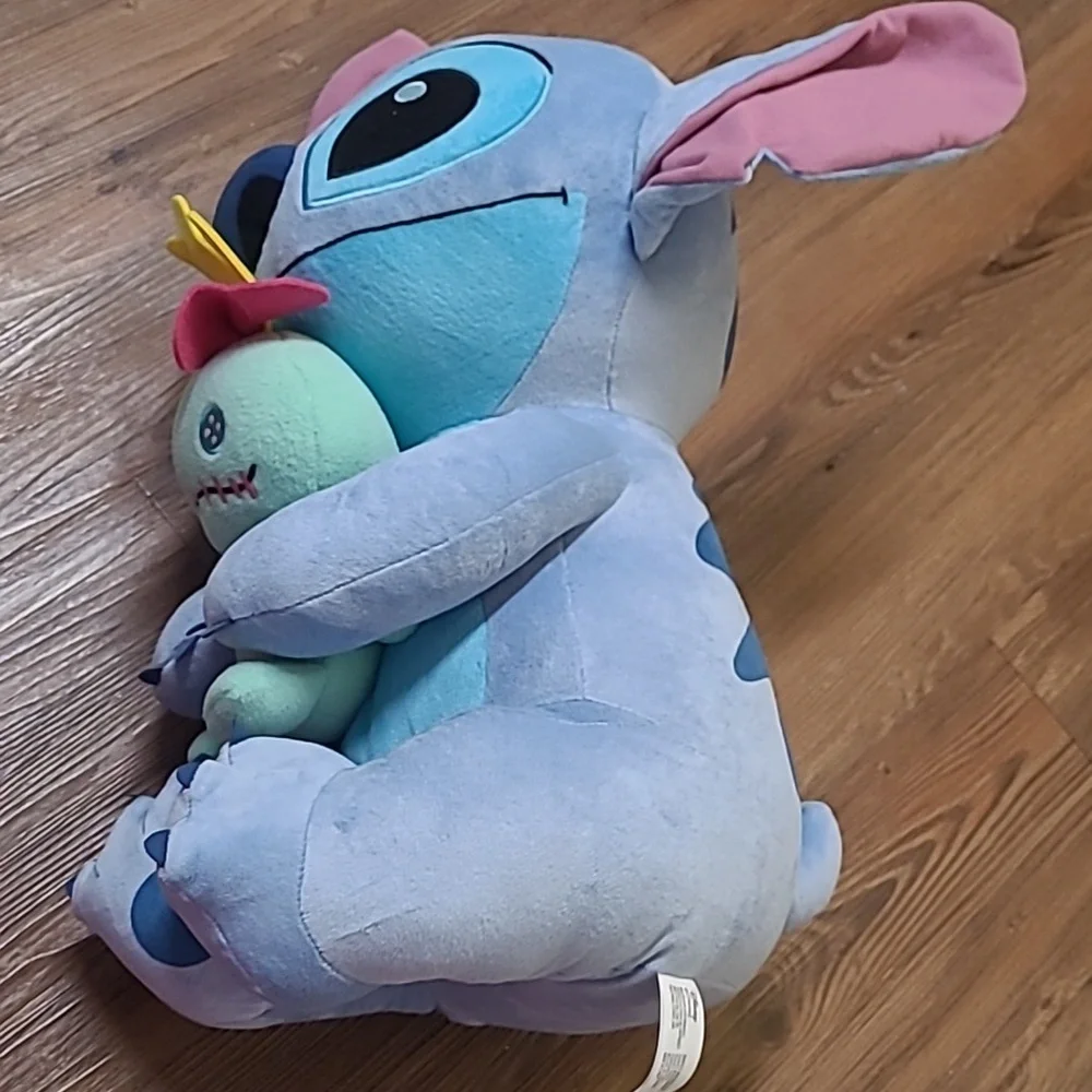 Disney Blue and‎ Pink Stitch Plush with Green Doll used good condition.