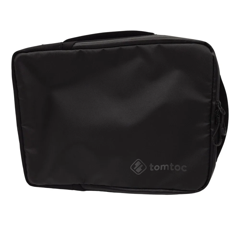 Tomtoc 360 Urban Black Laptop Tablet Shoulder Bag‎ Cordura Ballistic Fabric Case