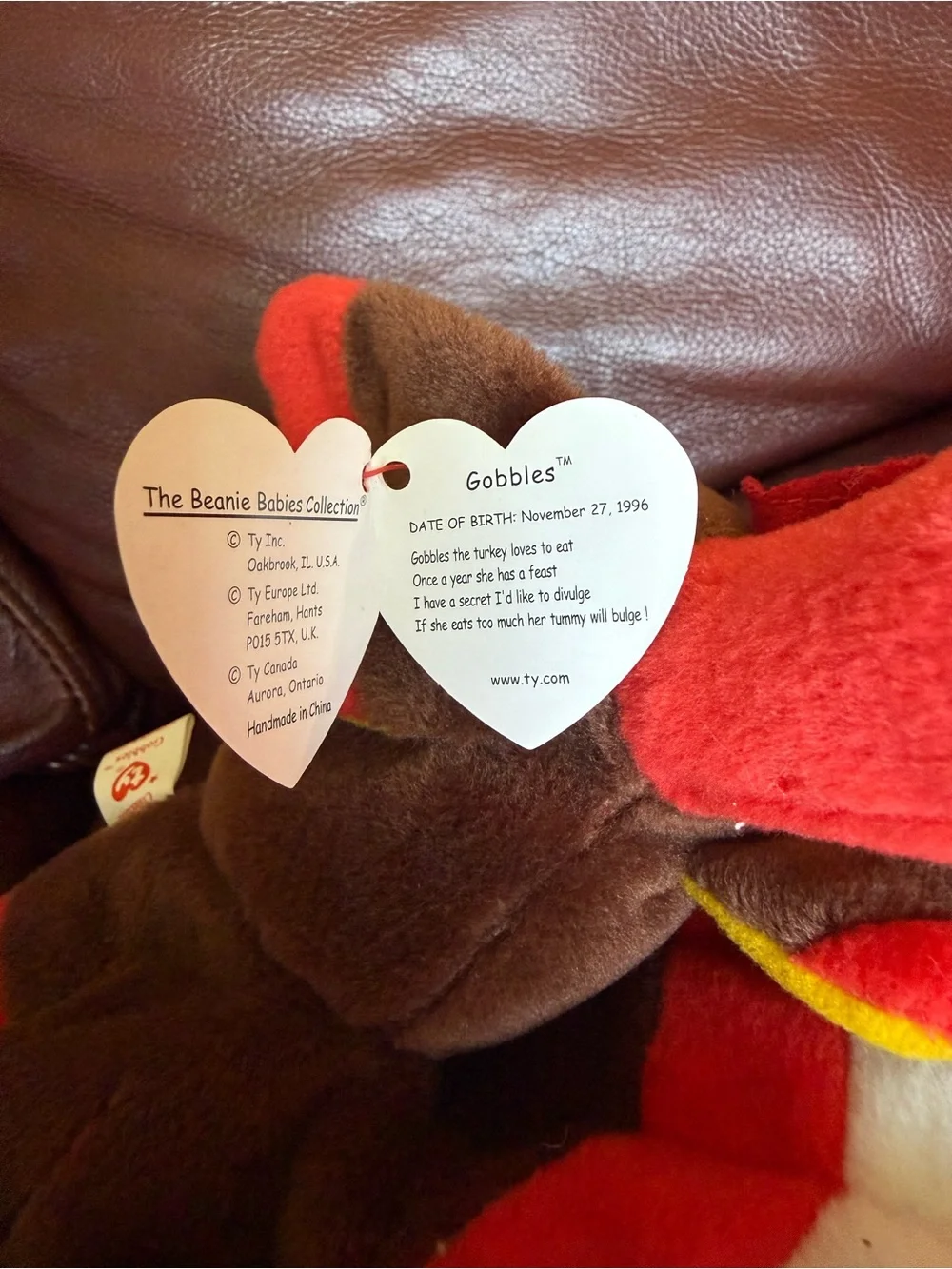 Ty plush turkey