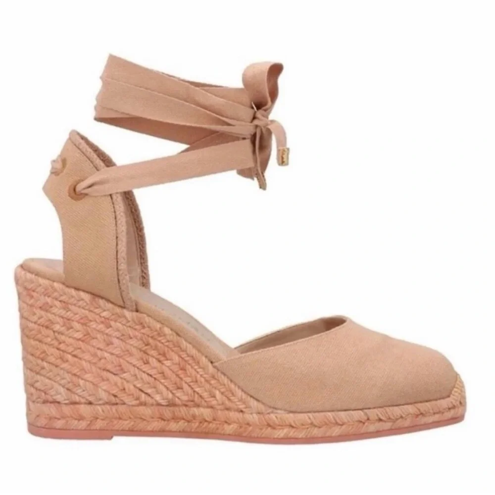 Stuart Weitzman‎ Marguerita Canvas Wedge Sandal