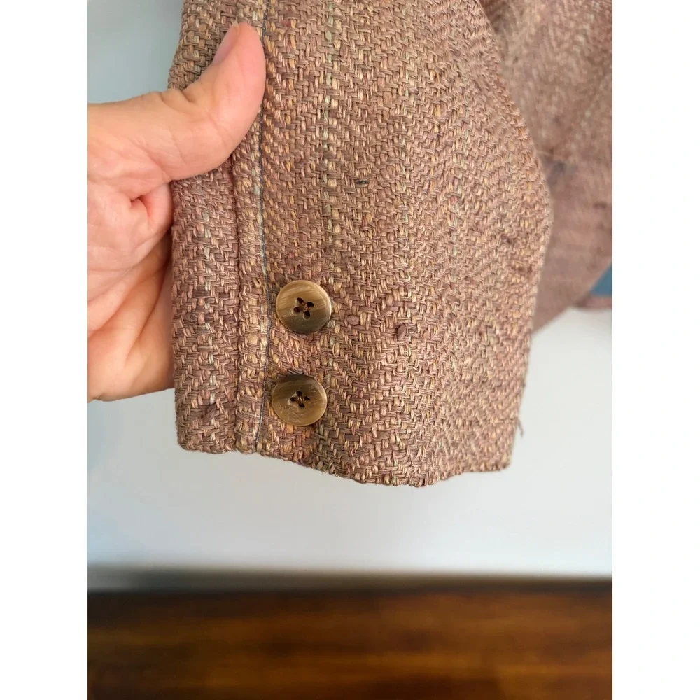 Vtg Dior Sport Tweed Blazer Herringbone Christian Dior *Read*