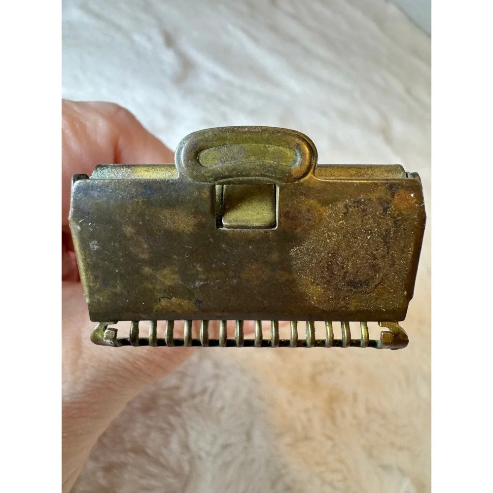 Vintage Ever-Ready Single Edge Safety Razor Ornate Handle Brooklyn NY Made USA