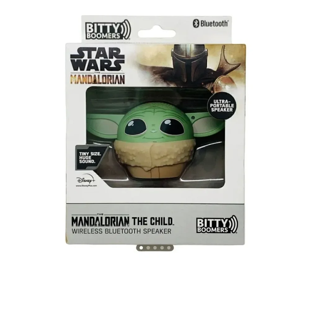 New! Bitty Boomers Star Wars Grogu Baby Yoda The Mandalorian Bluetooth Speaker