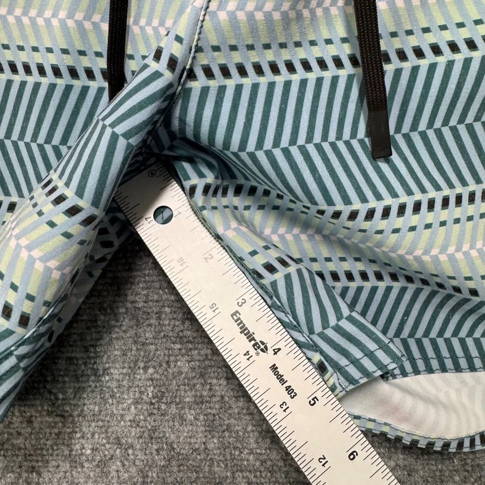 ROARK Mens XL Board Shorts Swim Trunks‎ Hemp Blend Geometric Print Drawstring