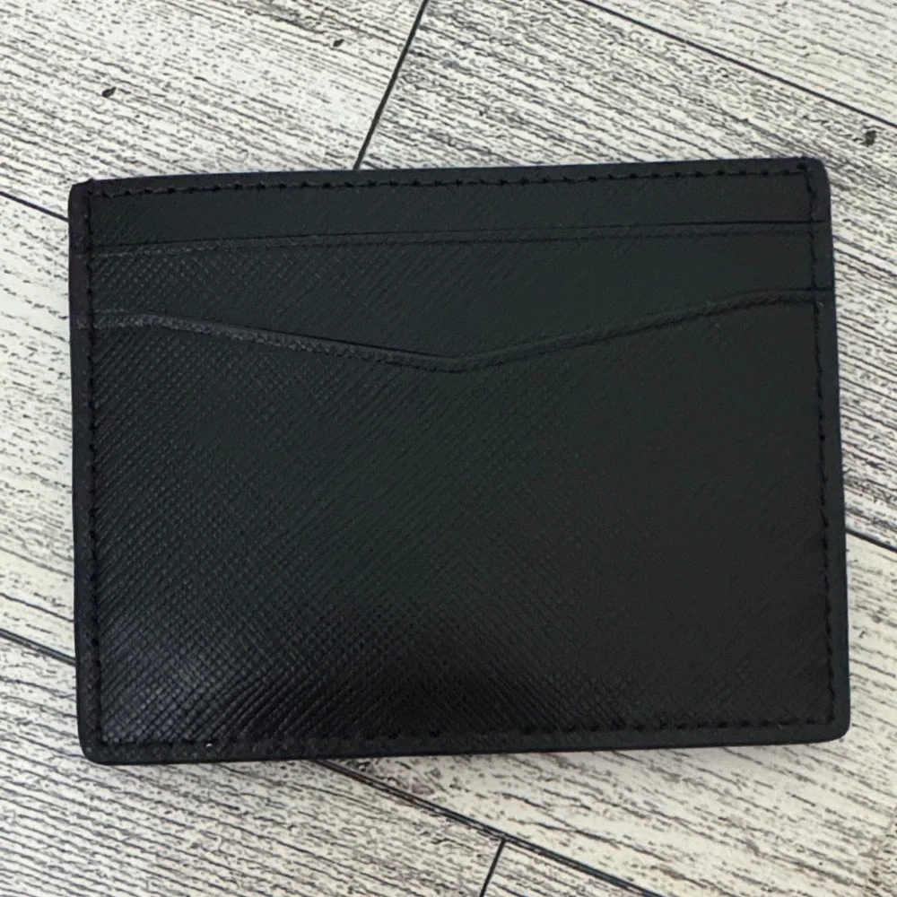 Kate Spade Staci Black Leather Slim Cardholder NWT