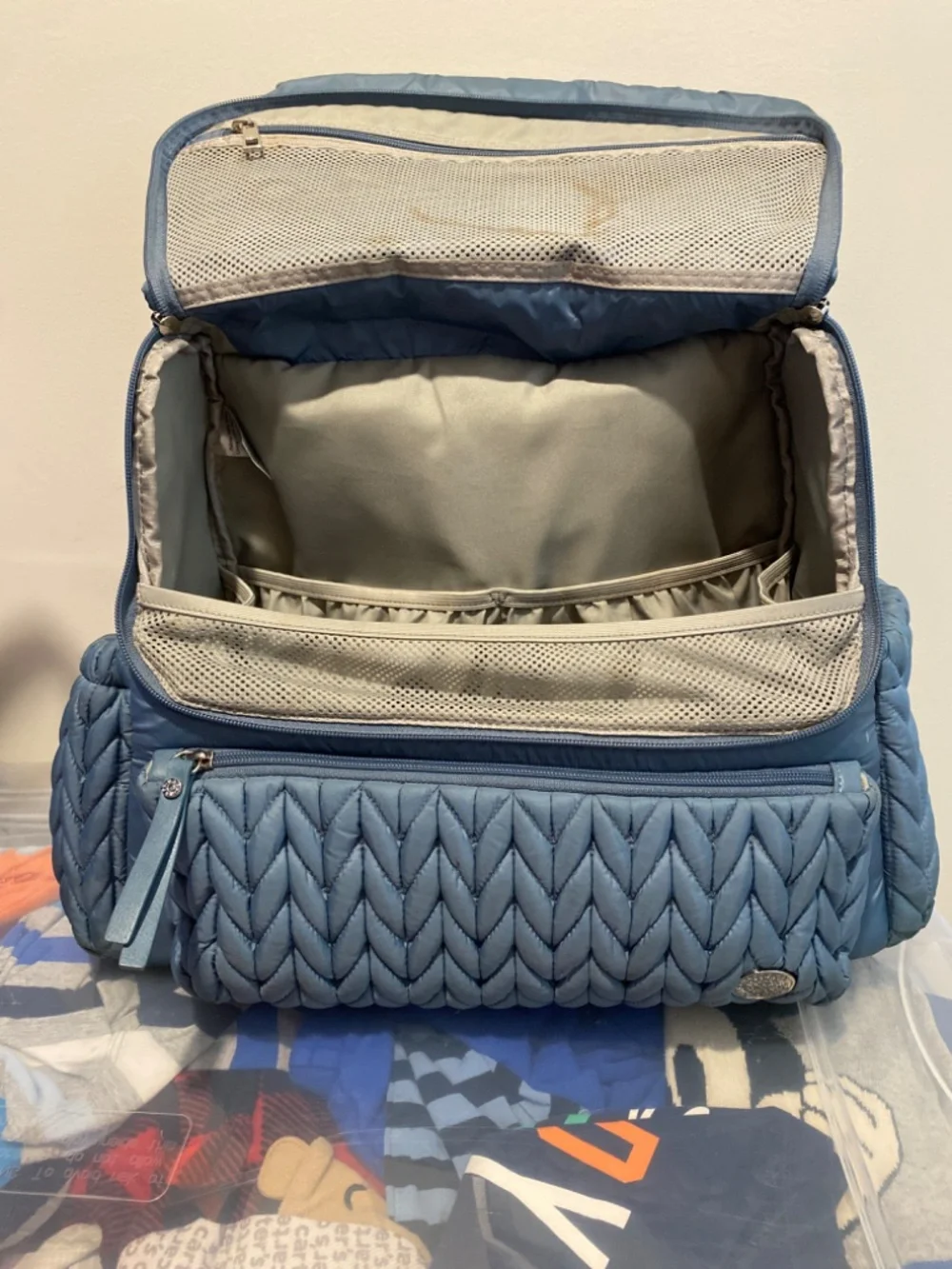 Happ Brand Diaper bag in ash blue