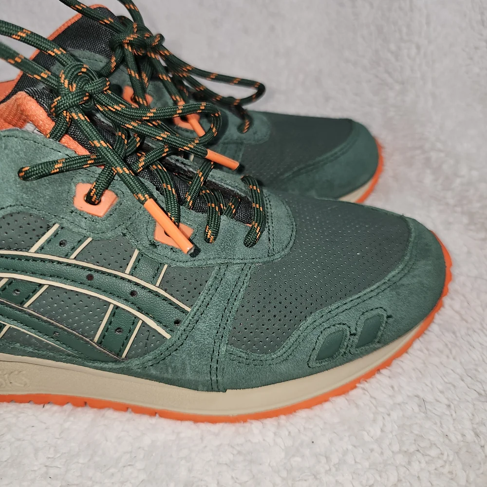 ASICS Gel Lyte III Green and Orange Men's Shoes