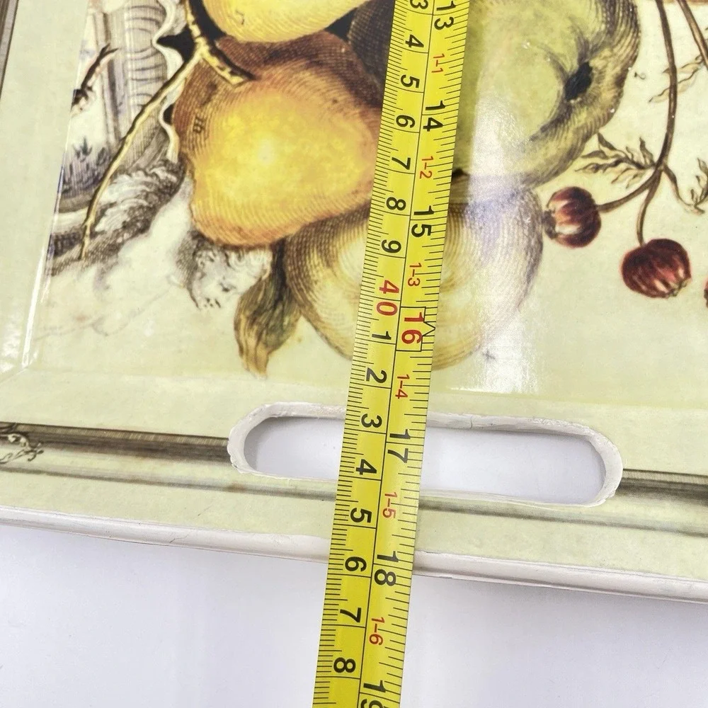 Colonial Williamsburg CREATIVE CO-OP Serving Tray Garden Story Botanical  Fruit