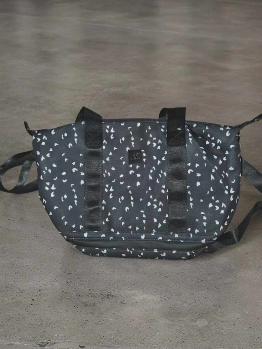 black patterned
