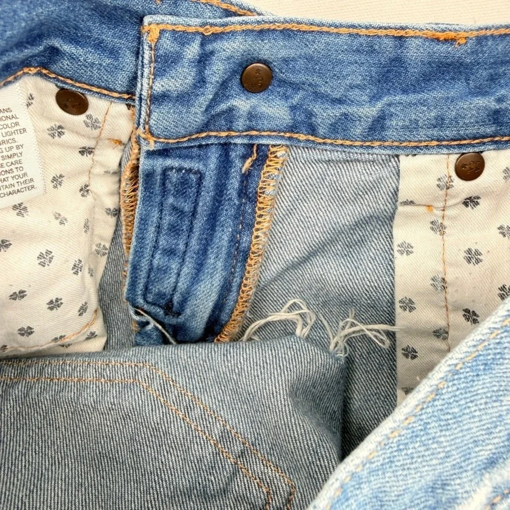 Lucky Brand The Cutoff Denim Shorts Womens Size 4 Distressed Raw Hem