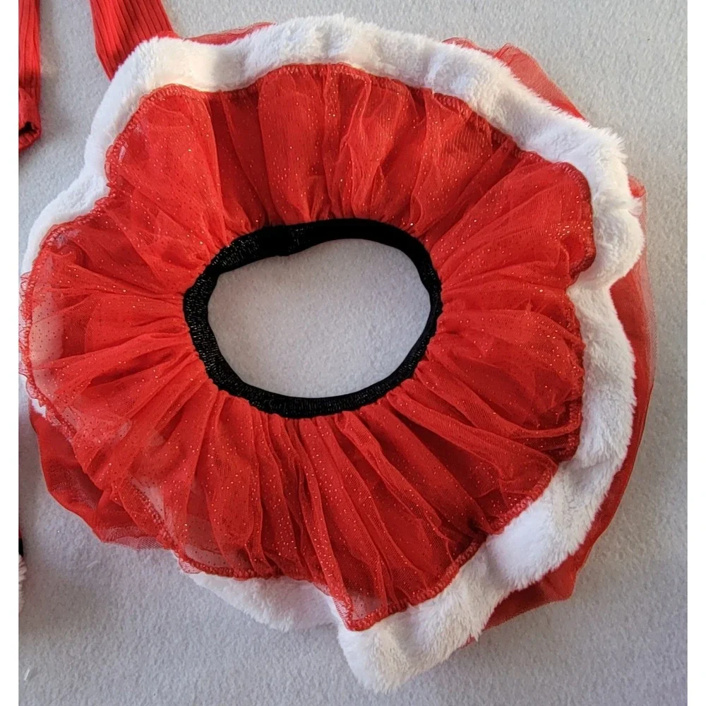 Baby Essentials Santa Tutu Size 3(1)-6(1)-9(1)-18(3)-24(1)‎ Months Red/Black
