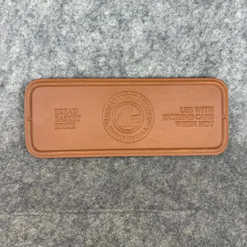 Longaberger‎ Pottery Bread Basket Warming Brick Roseville OH USA