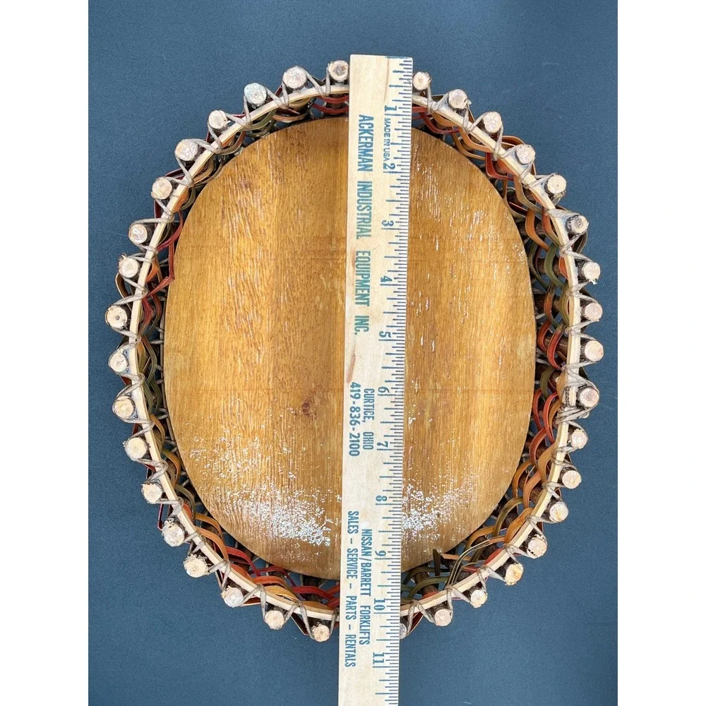 Handmade handcrafted oval
