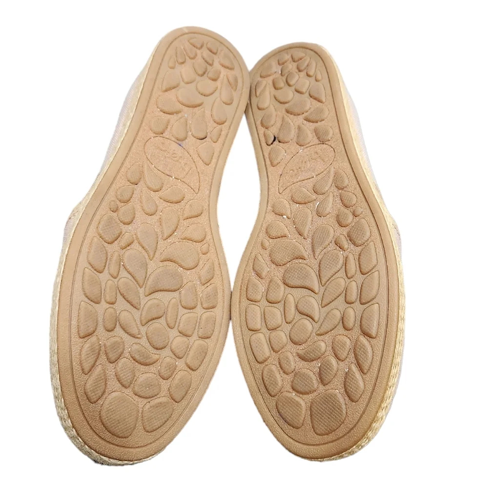 ❤️2/$18 b.o.c Aurora Women Espadrille Flats Tan Slip-On Loafer 6