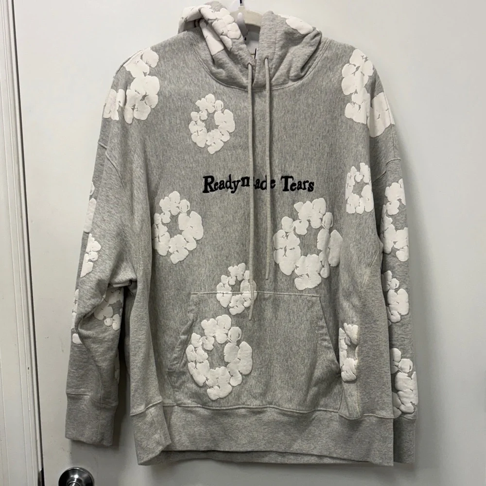 READYMADE TEARS GRAY HOODIE SWEATER.