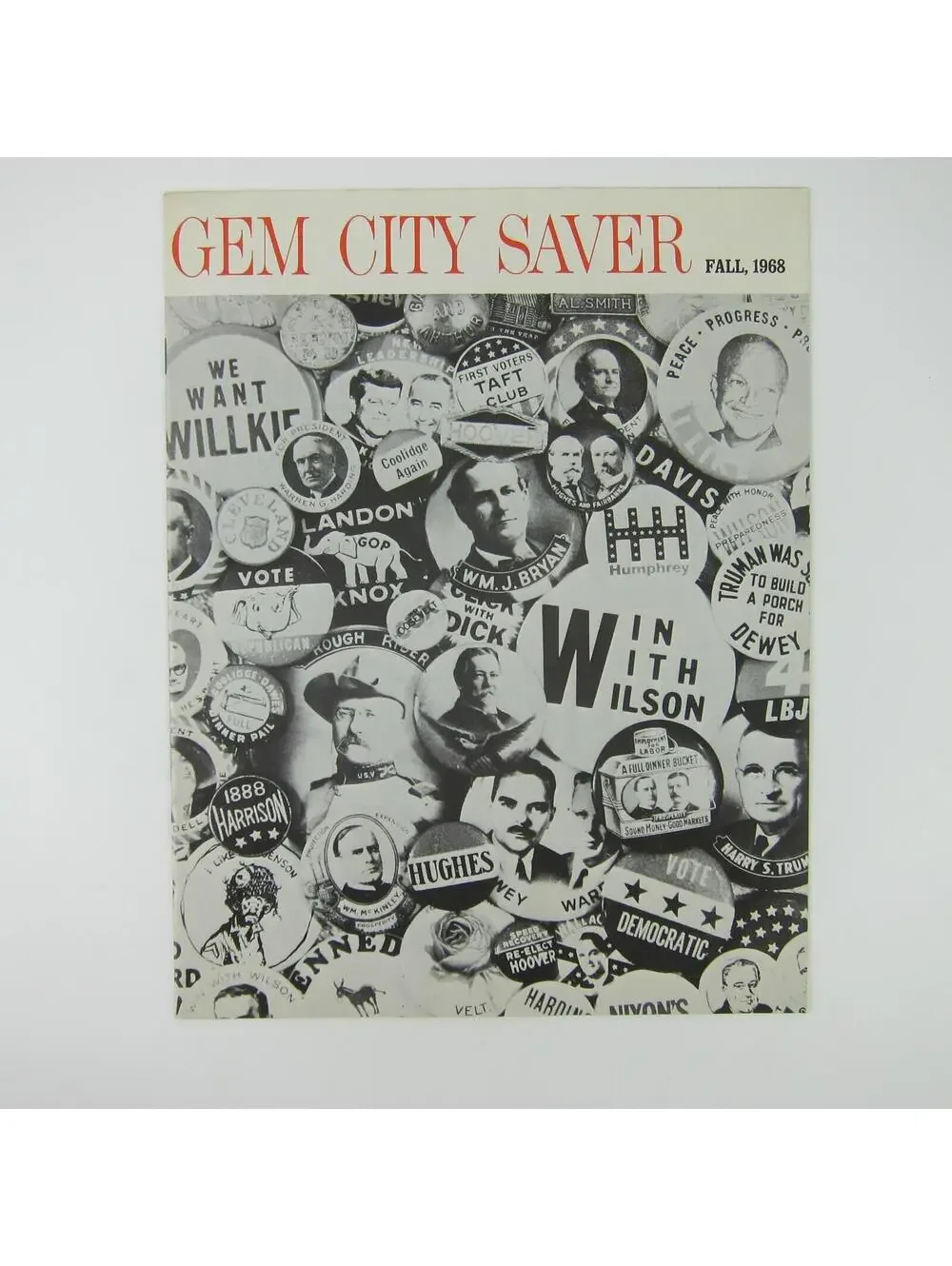 Gem City Saver Magazine Dayton Ohio Politics Election Campaign Fall 1968 Vintage