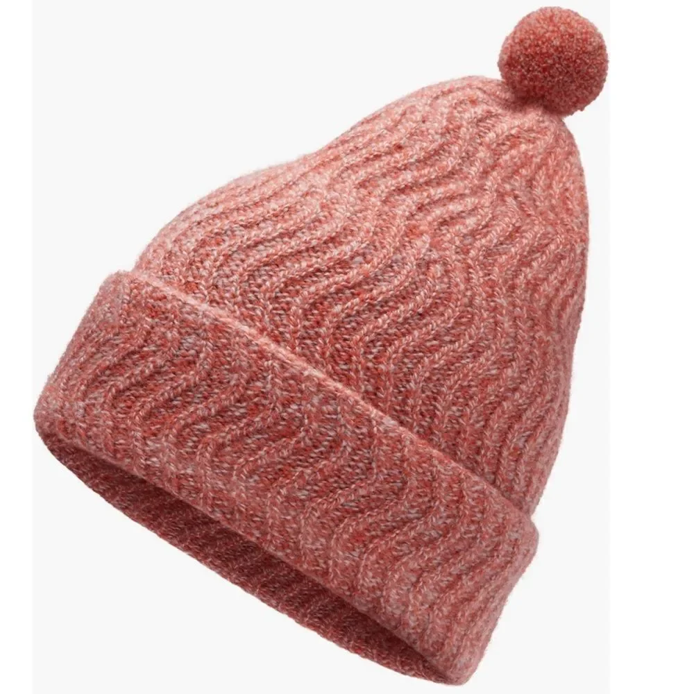 Allbirds Toddler' Smallbirds Pompom Merino Wool Beanie Hat,‎ Red Maple, S/M, NWT
