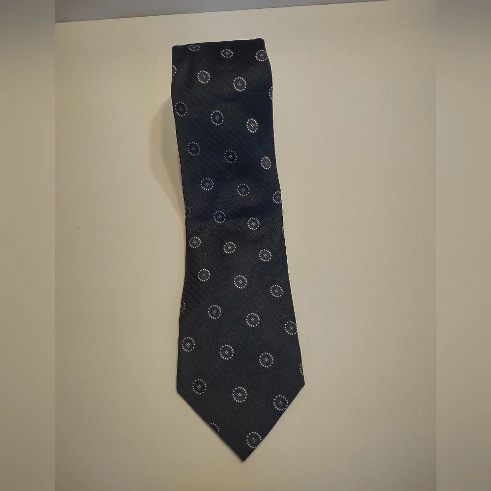 Sean John Navy Blue Patterned Men's Silk Tie