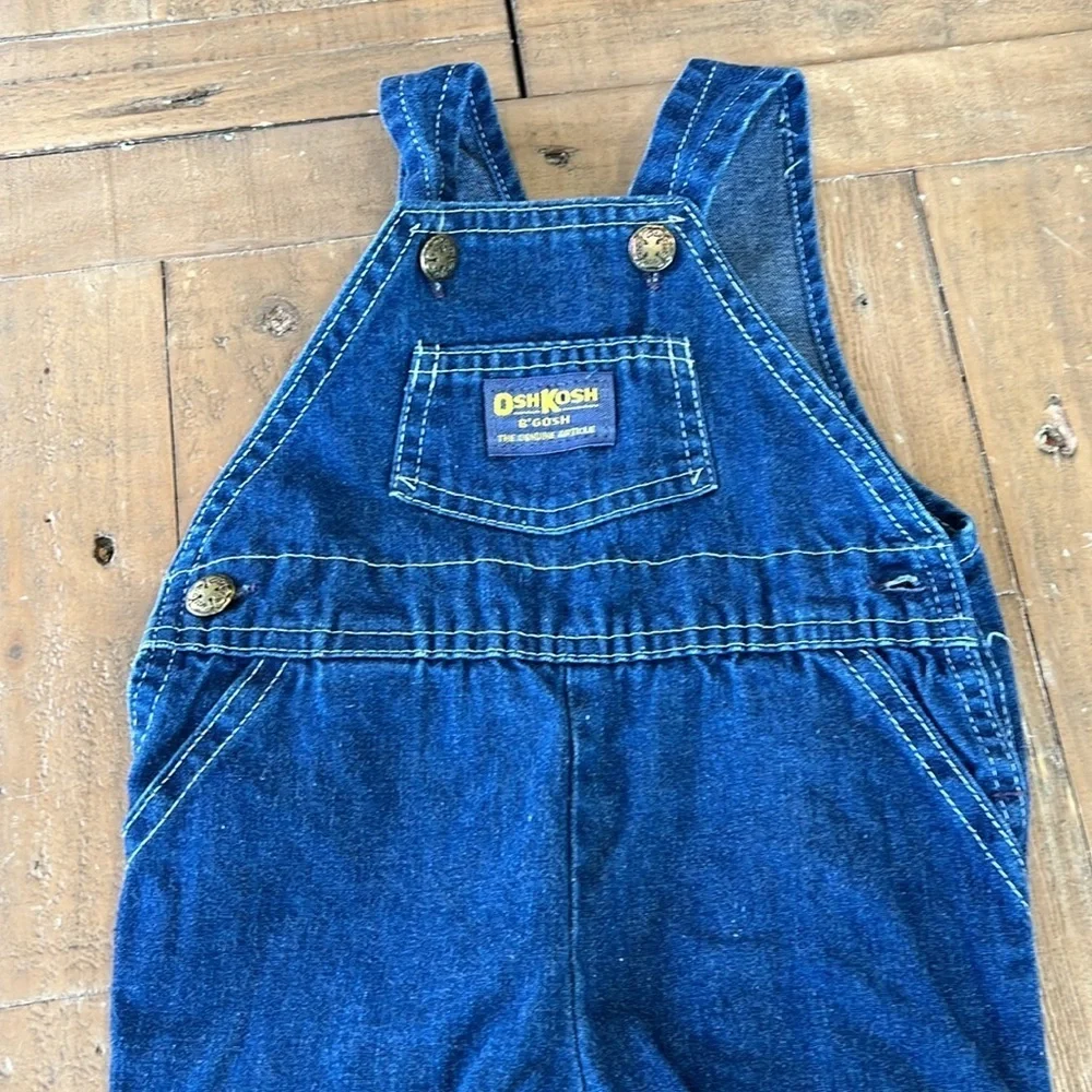 Oshkosh vintage denim footed overalls