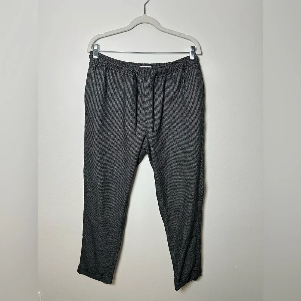 Open edit cropped mens trousers