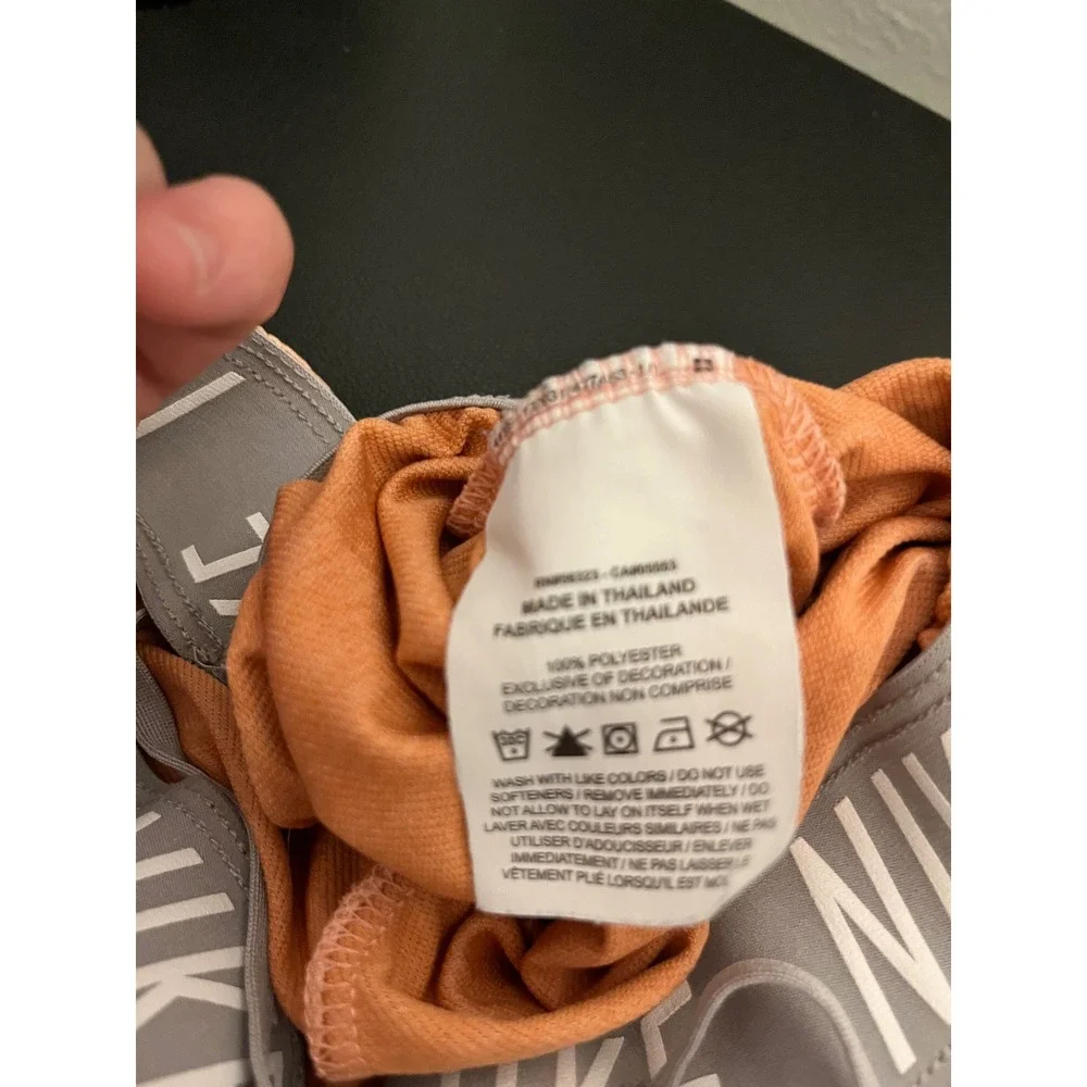 Nike Dri-FIT Womens Running Shorts Heather Orange Athletic Gym Size Small