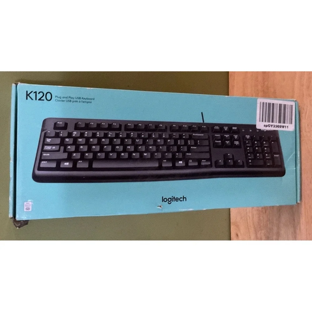 Logitech K120 Plug And Play USB Keyboard,‎ Black