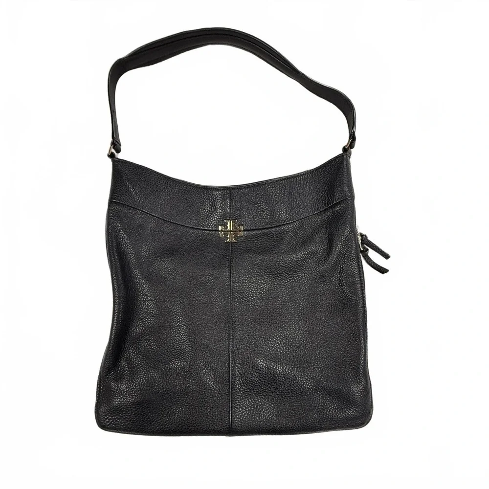 Tory Burch Black Pebbled Leather Shoulder‎ Bag