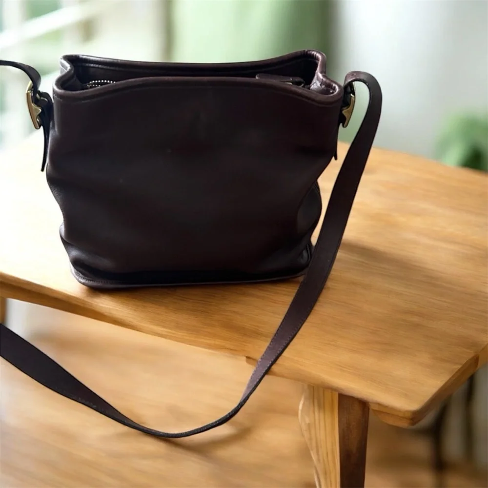 Coach brown leather
