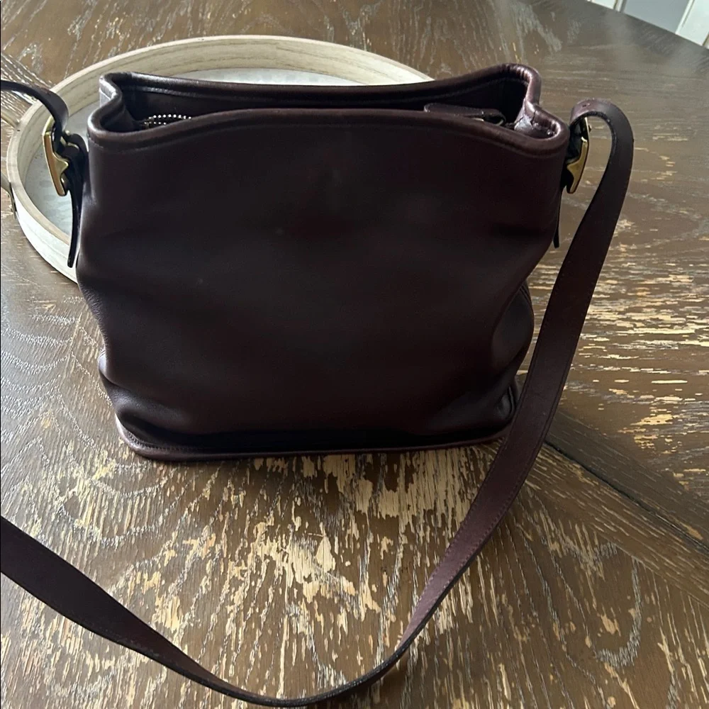 Coach brown leather