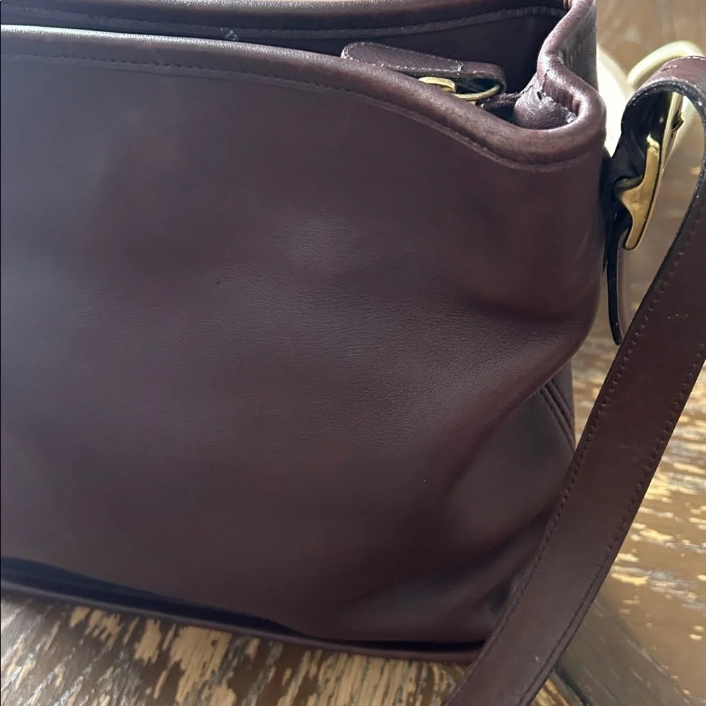 Coach brown leather
