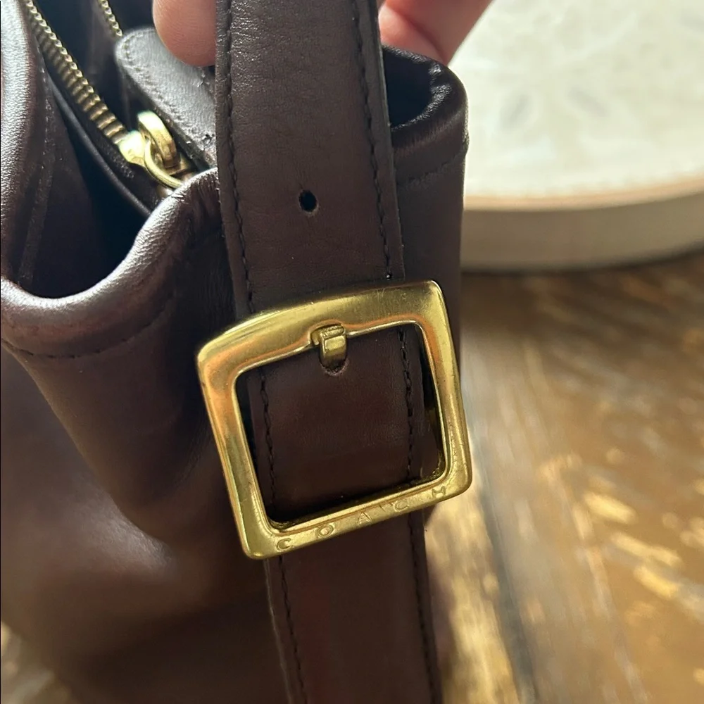 Coach brown leather