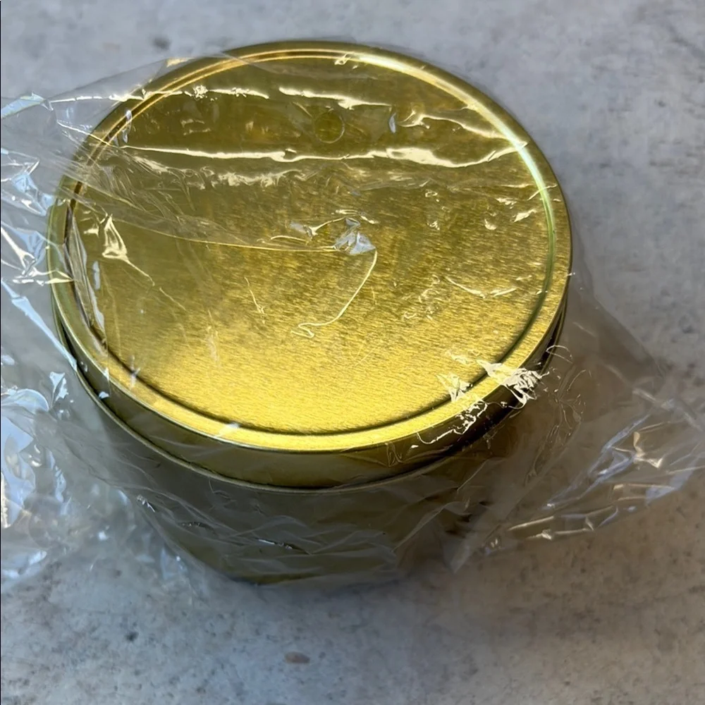 PKG 9 Gold Tin Containers - Craft Supply