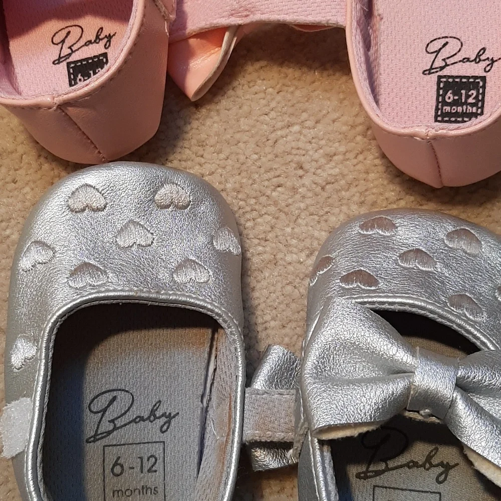 Baby pink shoes